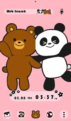 Cute Wallpaper Bear and Panda Theme android App screenshot 3